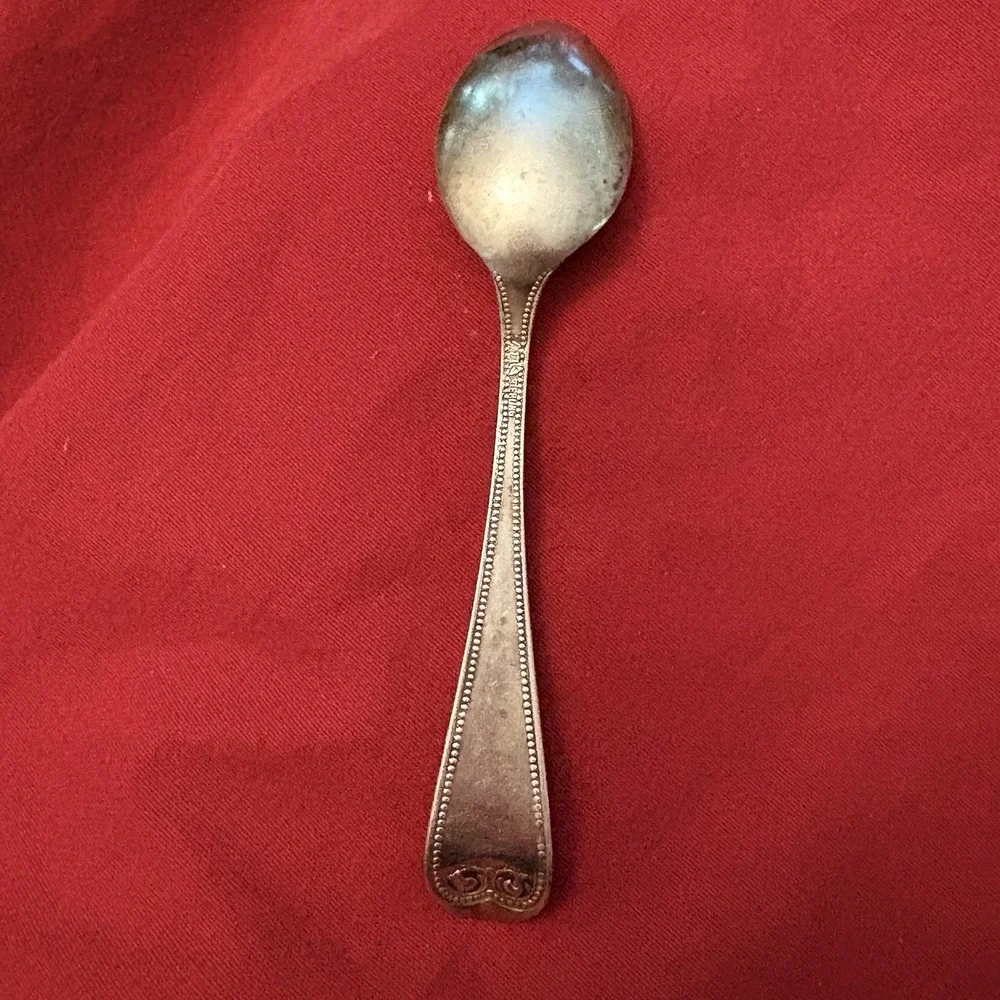 Vintage Baker Manchester BMS14 Sterling Silver Demitasse Spoon 4